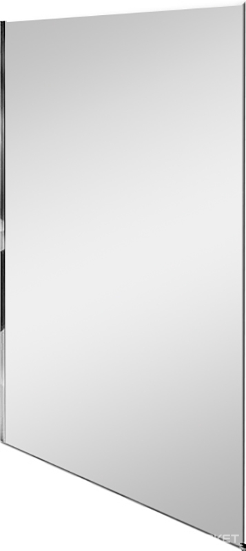 Душевая перегородка, неподвижная, 140xh200 см, профиль хром, стекло прозрачное, БЕЗ ШТАНГИ (приобретается отдельно) ZZ