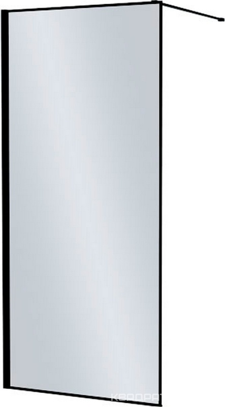 Душевая перегородка Iddis Slide SLI8BS8i23 Walk In 80x195, профиль черный, ZZ