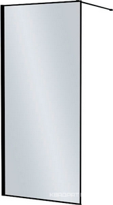 Душевая перегородка Iddis Slide SLi8BS1i23 Walk In 100*195, профиль черный, стекло прозрачное ZZ