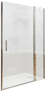 Душевое ограждение "Пандора" WTW-140-C-CH 1400 мм (для Г-образного или как дверь в нишу) проф.хром, прозрачн.стекло, БЕЗ поддона, БЕЗ боковой части ZZ