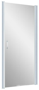 Дверь в нишу EP, 60x190 см, универсальное, профиль матовый хром, стекло шиншилла ZZ