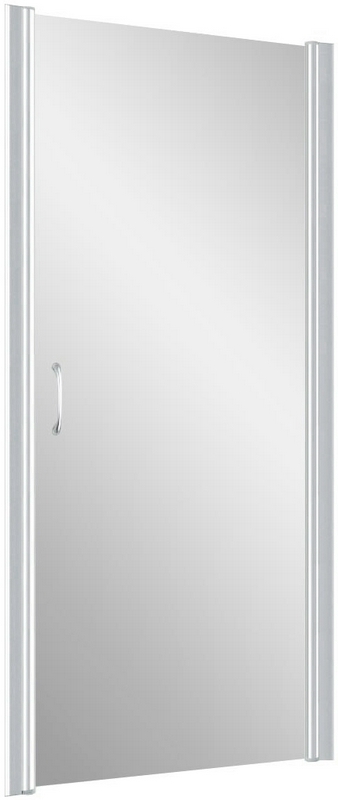 Дверь в нишу EP, 95*190 см, профиль хром матовый, стекло сатин  ZZ