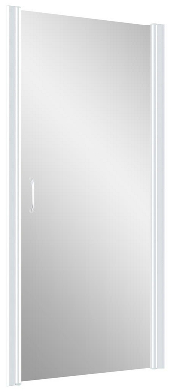 Дверь в нишу EP, 70x190 см, универсальное, профиль белый, стекло сатин ZZ