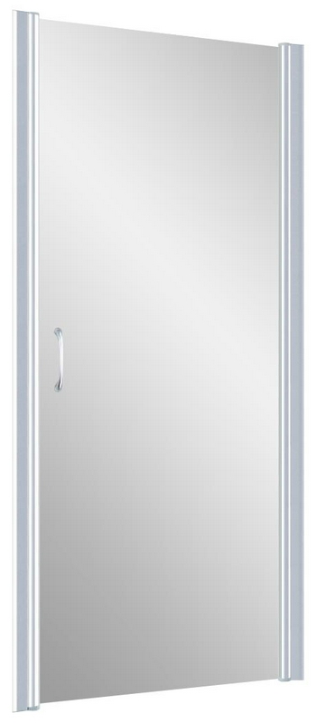 Дверь в нишу EP, 95x190 см, универсальное, профиль мат.хром, стекло прозрачное ZZ