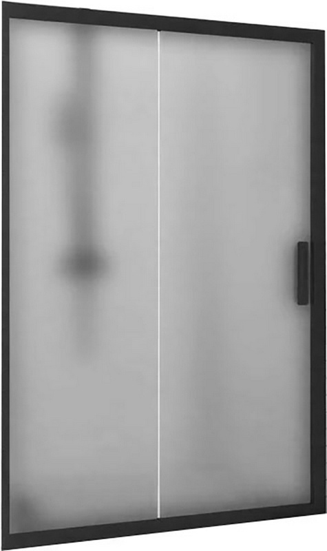 Душевая дверь в нишу Kubele DE019D2-MAT-BLMT 140 см, профиль матовый черный, ZZ