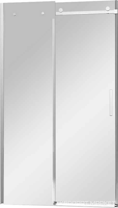 Душевая дверь раздвижная  Veconi VN-74 VN74-130-01-C4 130Х195 см, профиль хром, покрытие Easy Clean ZZ