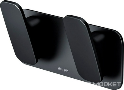 Двойной крючок для полотенец AM.PM Inspire 2.0 A50A35622, цвет черный ZZ