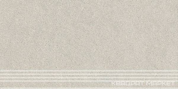Ступень Джиминьяно серый светлый матовый обрезной 30x60