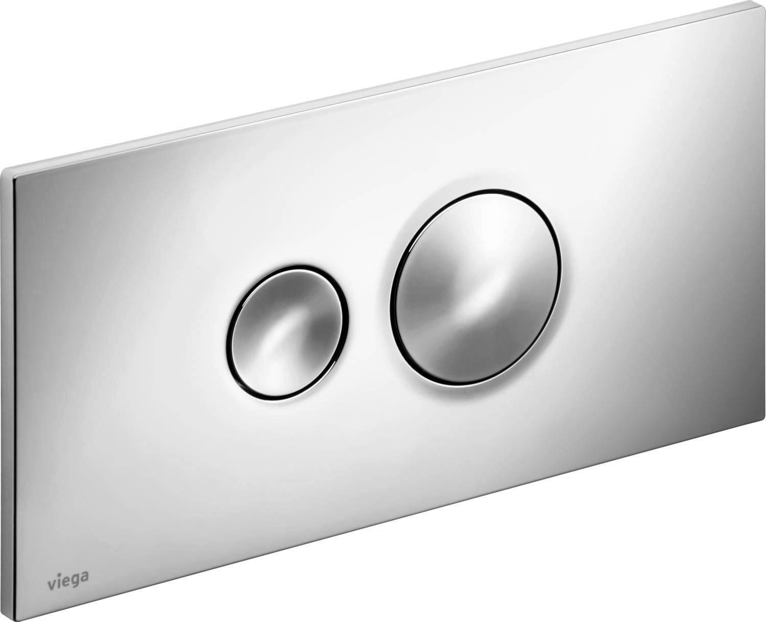 Кнопка для инсталляции арт.606664, пластик, хром, Viega Style 10 (8332.1) ZZ