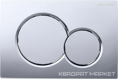 Клавиша для инсталляции, механическая, двойной смыв, хром глянец