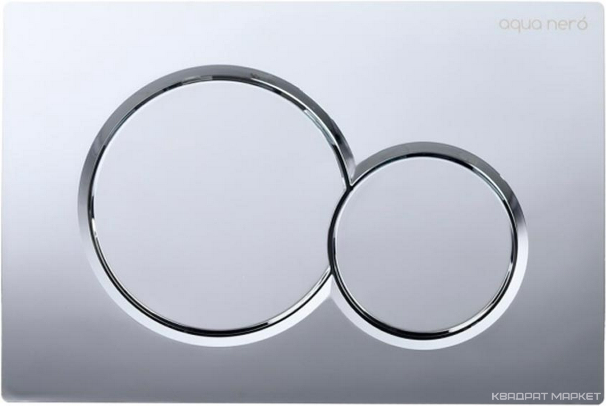 Клавиша для инсталляции, механическая, двойной смыв, хром глянец