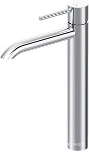 Смеситель для раковины, высокий, БЕЗ донного клапана, цв.хром