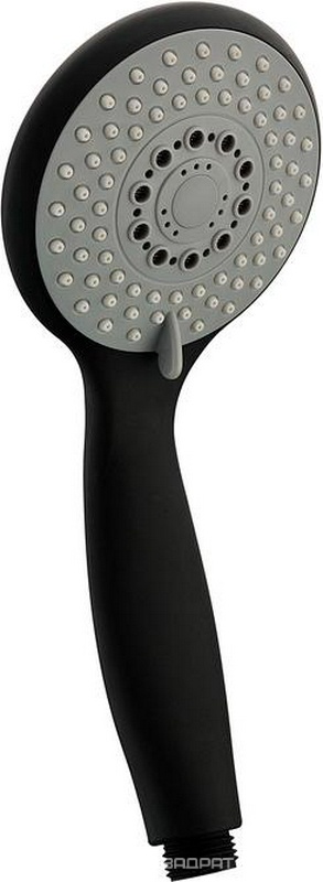 Душевая лейка, 3 режима, цв. черная матовая