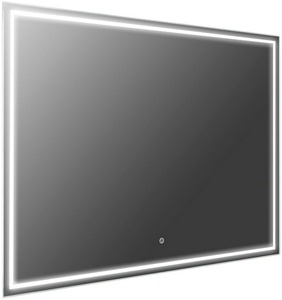 Зеркало 800хh600, LED-подсветка с диммером, сенсорный выключатель