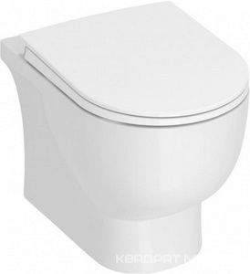 Подвесной безободковый унитаз BUONGIORNO PRO , БЕЗ крышки-сиденья (BG.Pro.seat.01\WHT), крепеж в комплекте, белый