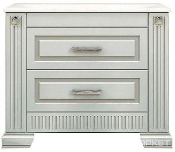 Тумба напольная Оникс 100, 1030*855*450 мм, цвет белый/серебро патина, БЕЗ рак. n126396 Кападокия 100 (ст рак.Прима 1000)