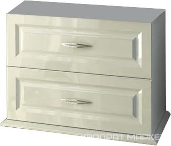 Тумба "Меро" БЕЗ раковины "Гармония", 790*485 мм, подвесн., с двумя выдвижн.ящиками, цвет белый глянец KL
