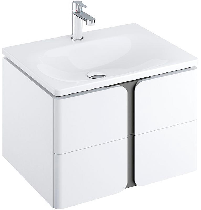 Тумба под умывальник SD BALANCE 800 белый/графит