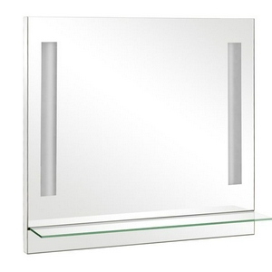 Зеркало "Милано"850*800*160мм,  с внутр.подсветкой и стекл.полкой, крепеж в комплекте ХХ