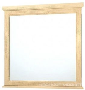 Зеркало Гарда 90, 880*880*20 мм, цвет Бьянко, крепеж в комплекте XX