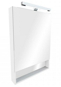Зеркало GAP 80, 80*85*1,6 см, с подсветкой, цв. белый глянец ZZ