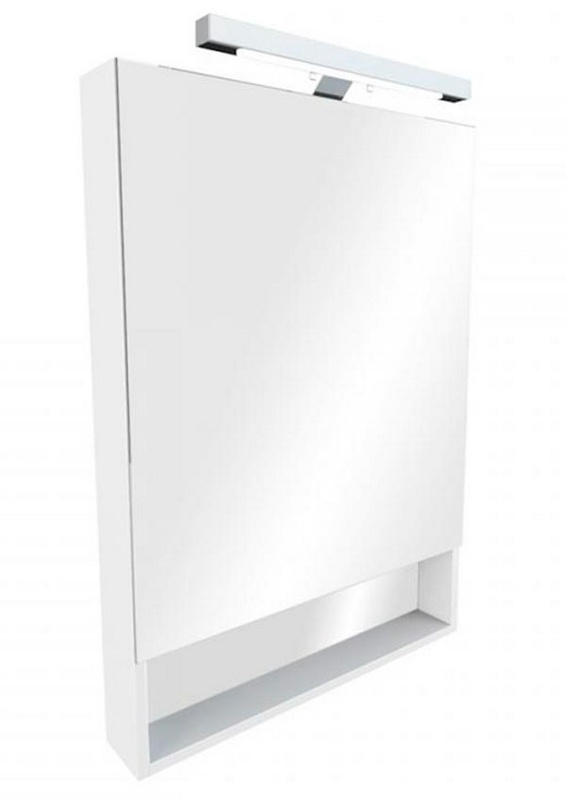 Зеркало GAP 80, 80*85*1,6 см, с подсветкой, цв. белый глянец ZZ