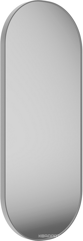 Зеркало овальное 100х42 см, рама белая матовая XX