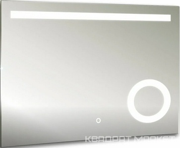 Зеркало с внутренней подсветкой 800*h600, сенсор, встр. косметическое зеркало XX
