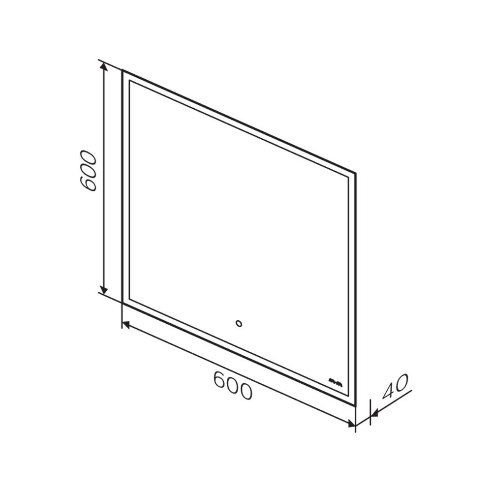 Зеркало с подсветкой 60 см, ИК-сенсором и системой антизапотевания AM.PM Spirit 2.0 ZZ