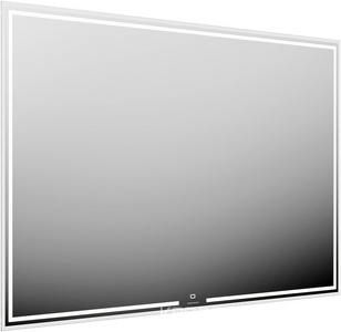 Зеркало MIO 120 (Ш)*80 (В) см, прямоугол., со встроенным диммером, белое
