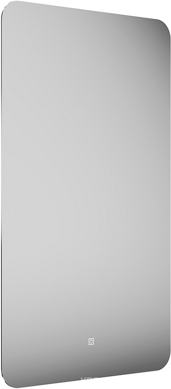 Зеркало PRO с подсветкой LED 50 см, белый глянцевый