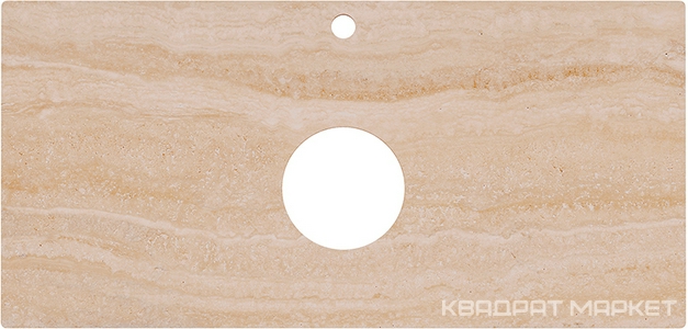 Cтолешница из плитки для мебели Plaza, 100 см, "Риальто песочный", бежевое XX