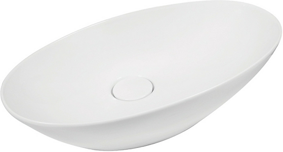 Раковина-чаша TRIUMPH  58x33,6 см см, БЕЗ сифона, с декоративной крышкой, белая KL