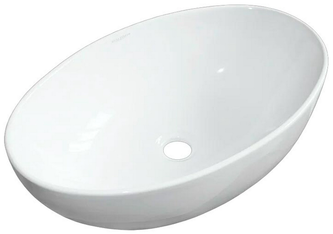 Раковина-чаша RINGO 53x34 см, БЕЗ отверстия под смеситель, белая