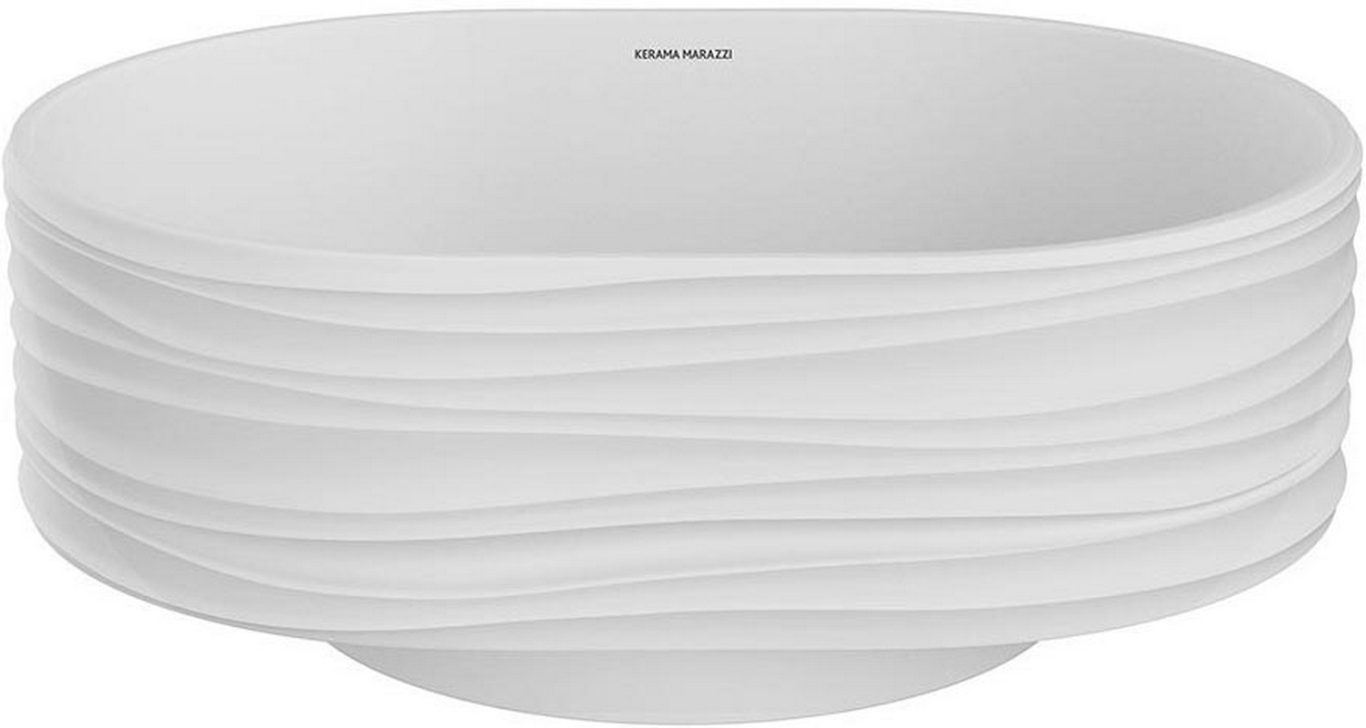 Раковина ARTBASIN Sabbia, накладная 50, белая матовая, донный клапан в комплекте, ZZ