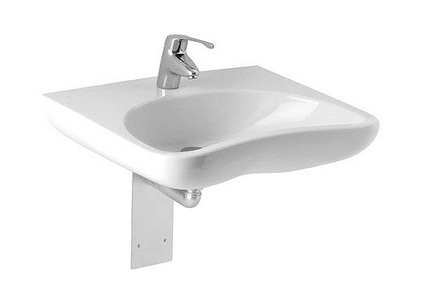 Умывальник 650*550 мм MIO, для инвалидов, c отверстием для смесителя, белый ZZ