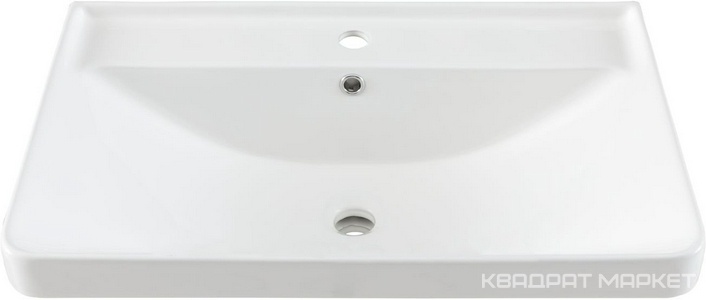 Раковина накладная 70 см, для мебели Вега, цв. белый