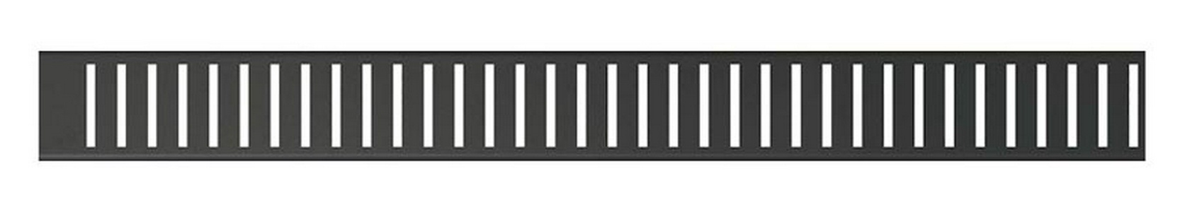Решетка для водоотводящего желоба PURE-300BLACK, 300мм (для желоба APZ1BLACK, APZ101BLACK), цв. черный матовый, ZZ