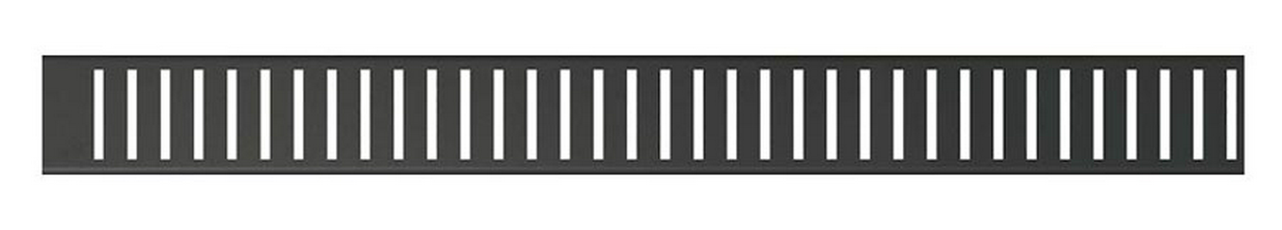 Решетка для водоотводящего желоба PURE-300BLACK, 300мм (для желоба APZ1BLACK, APZ101BLACK), цв. черный матовый, ZZ