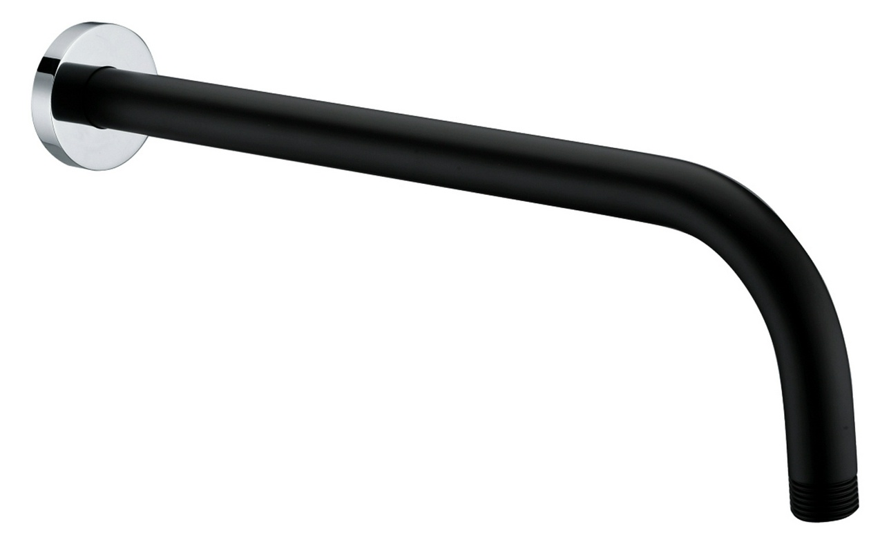 Кронштейн для верхнего душа, 320 мм, цв.черный/хром ZZ