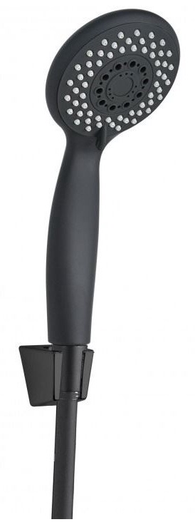 Душевой гарнитур (лейка, держатель,шланг), цвет черный ZZ