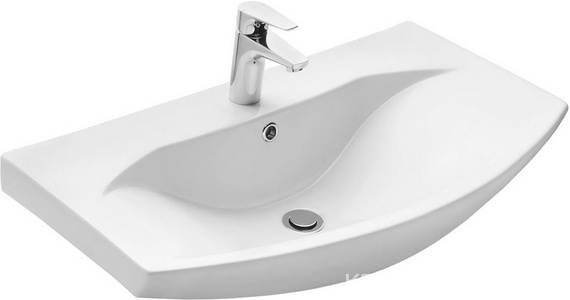 Раковина Смайл 80 для тумбы Ария, белая ZZ