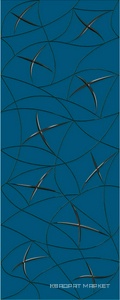 Декор Vela Indigo "Stella" XX |20.1x50.5