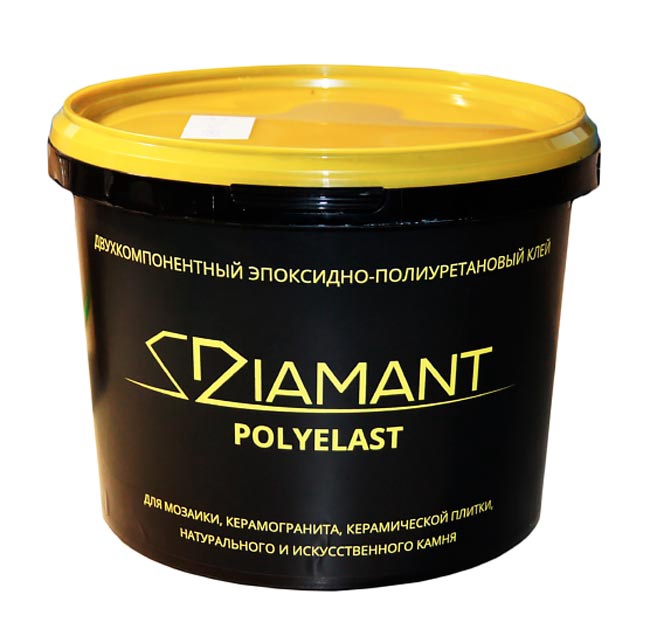 Клей "Диамант ПОЛИЭЛАСТ" (эпоксидно-полиуретановый) 3кг ZZ