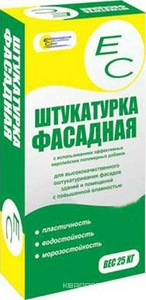 ЕС штукатурка  фасадная , 25кг ZZ ( под заказ кратно поддонам)