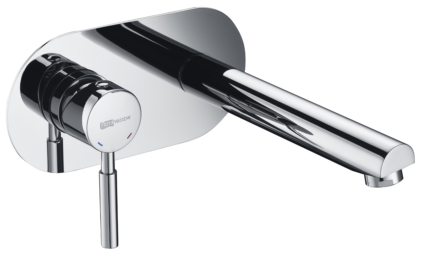 Смеситель встраиваемый в стену для раковины, с внутренней частью, цв.хром ZZ