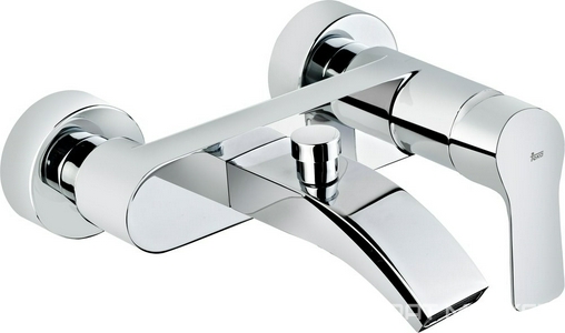 Смеситель для ванны/душа, короткий излив, с установочным комплектом БЕЗ аксессуаров, хром KL
