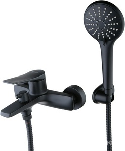 Смеситель для ванны/душа, с душевыми аксессуарами, цв. черный XX