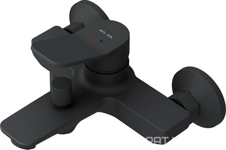 Смеситель для ванны/душа, без аксессуаров, цвет черный матовый