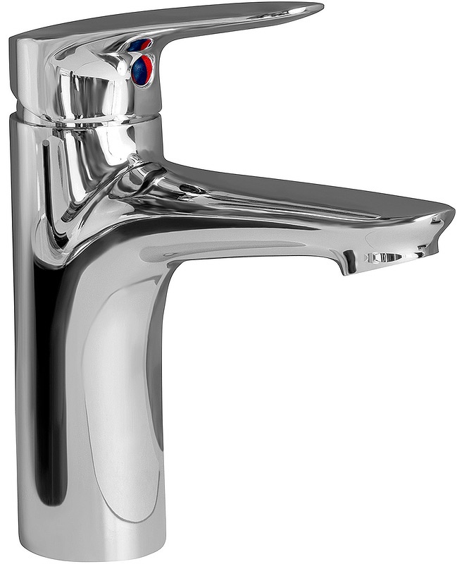 Смеситель для раковины, БЕЗ донного клапана, цв.хром